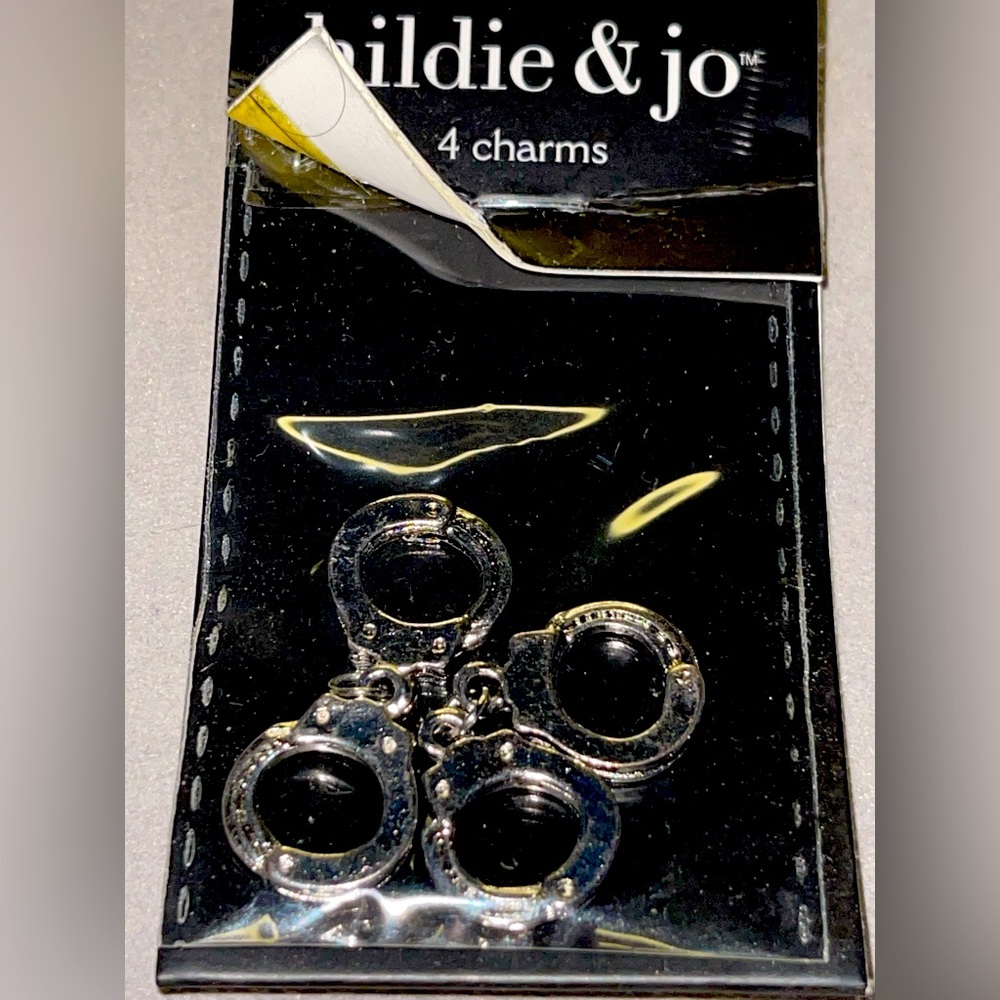 Hildie & Jo Handcuff Charms Set of 2 NIP